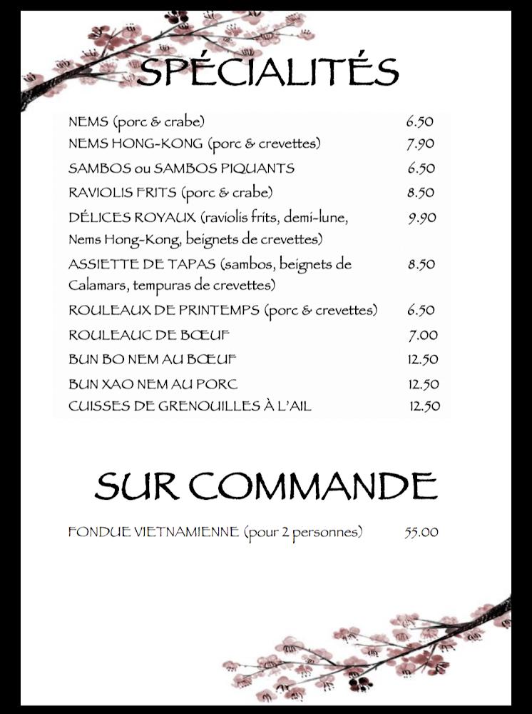 Restaurant Trúc Dào - Menu Image 1